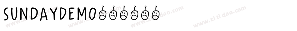 SundayDemo字体转换