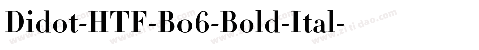 Didot-HTF-B06-Bold-Ital字体转换