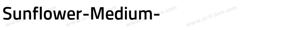 Sunflower-Medium字体转换