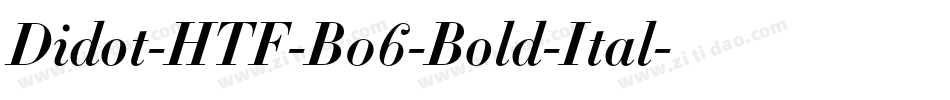 Didot-HTF-B06-Bold-Ital字体转换