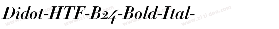 Didot-HTF-B24-Bold-Ital字体转换
