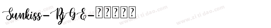Sunkiss-RjGE字体转换