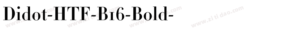 Didot-HTF-B16-Bold字体转换