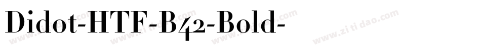 Didot-HTF-B42-Bold字体转换
