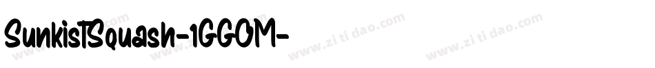 SunkistSquash-1GGOM字体转换