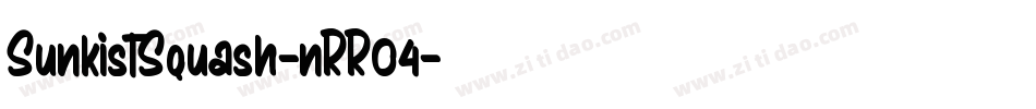 SunkistSquash-nRR04字体转换