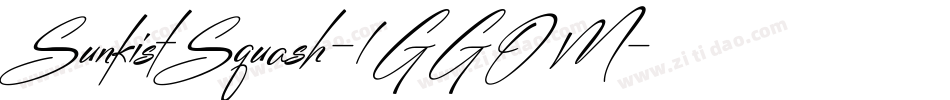SunkistSquash-1GGOM字体转换