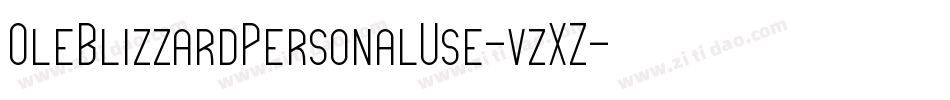 OleBlizzardPersonalUse-vzXZ字体转换