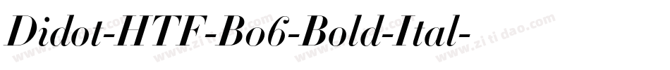 Didot-HTF-B06-Bold-Ital字体转换
