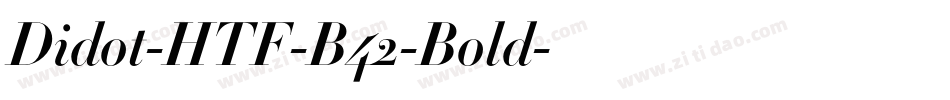 Didot-HTF-B42-Bold字体转换
