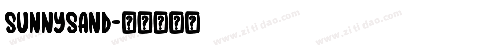 SunnySand字体转换