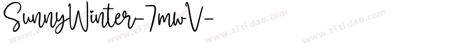 SunnyWinter-7mwV字体转换