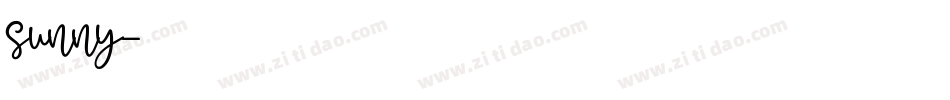 sunny字体转换