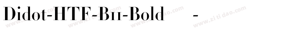 Didot-HTF-B11-Bold手机版字体转换
