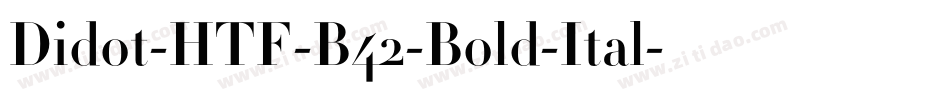 Didot-HTF-B42-Bold-Ital字体转换