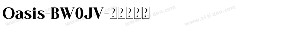 Oasis-BW0JV字体转换