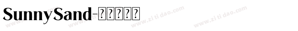 SunnySand字体转换