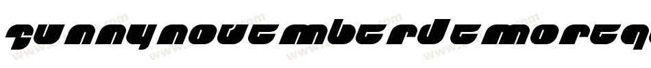 SunnyNovemberDemoRegular字体转换