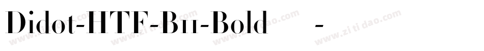 Didot-HTF-B11-Bold手机版字体转换