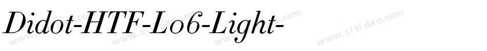 Didot-HTF-L06-Light字体转换