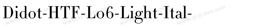 Didot-HTF-L06-Light-Ital字体转换