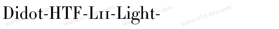 Didot-HTF-L11-Light字体转换