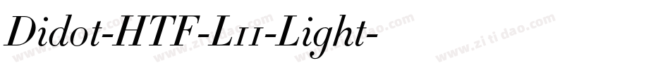Didot-HTF-L11-Light字体转换