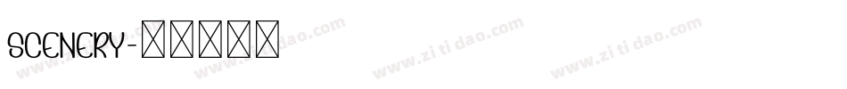 Scenery字体转换