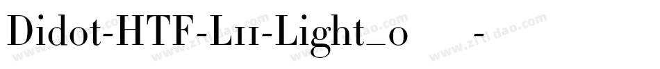Didot-HTF-L11-Light_0手机版字体转换