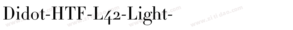 Didot-HTF-L42-Light字体转换