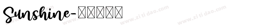 Sunshine字体转换