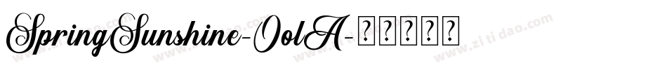 SpringSunshine-OolA字体转换