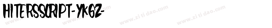 Hitersscript-yKGZ字体转换