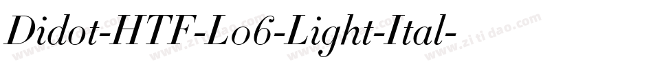 Didot-HTF-L06-Light-Ital字体转换