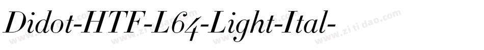 Didot-HTF-L64-Light-Ital字体转换