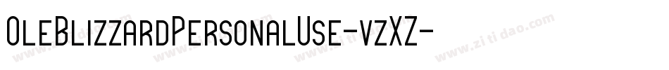 OleBlizzardPersonalUse-vzXZ字体转换