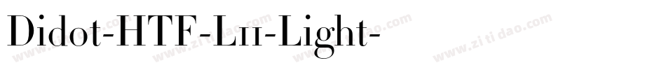 Didot-HTF-L11-Light字体转换