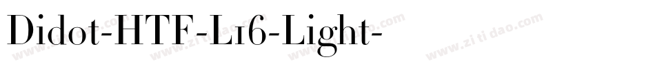 Didot-HTF-L16-Light字体转换