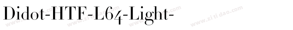 Didot-HTF-L64-Light字体转换