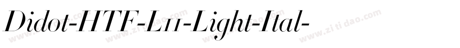 Didot-HTF-L11-Light-Ital字体转换