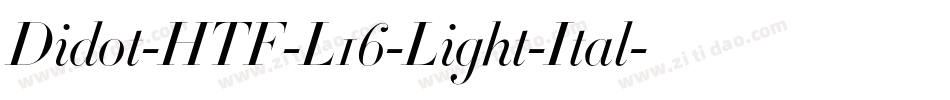 Didot-HTF-L16-Light-Ital字体转换