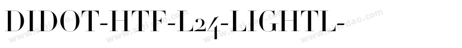 DIDOT-HTF-L24-LIGHTL字体转换
