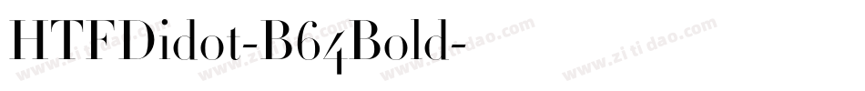 HTFDidot-B64Bold字体转换