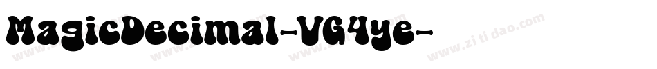MagicDecimal-VG4ye字体转换