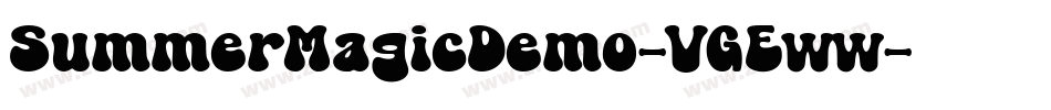 SummerMagicDemo-VGEww字体转换