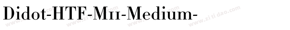 Didot-HTF-M11-Medium字体转换