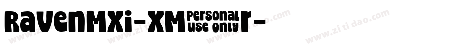 RavenMxi-xM9r字体转换
