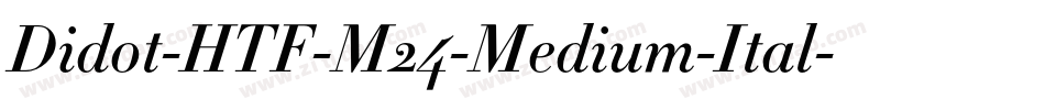 Didot-HTF-M24-Medium-Ital字体转换