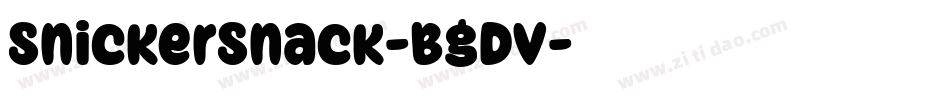 SnickerSnack-BgDV字体转换