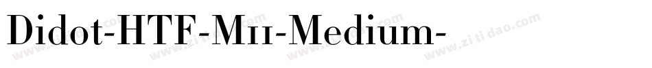 Didot-HTF-M11-Medium字体转换